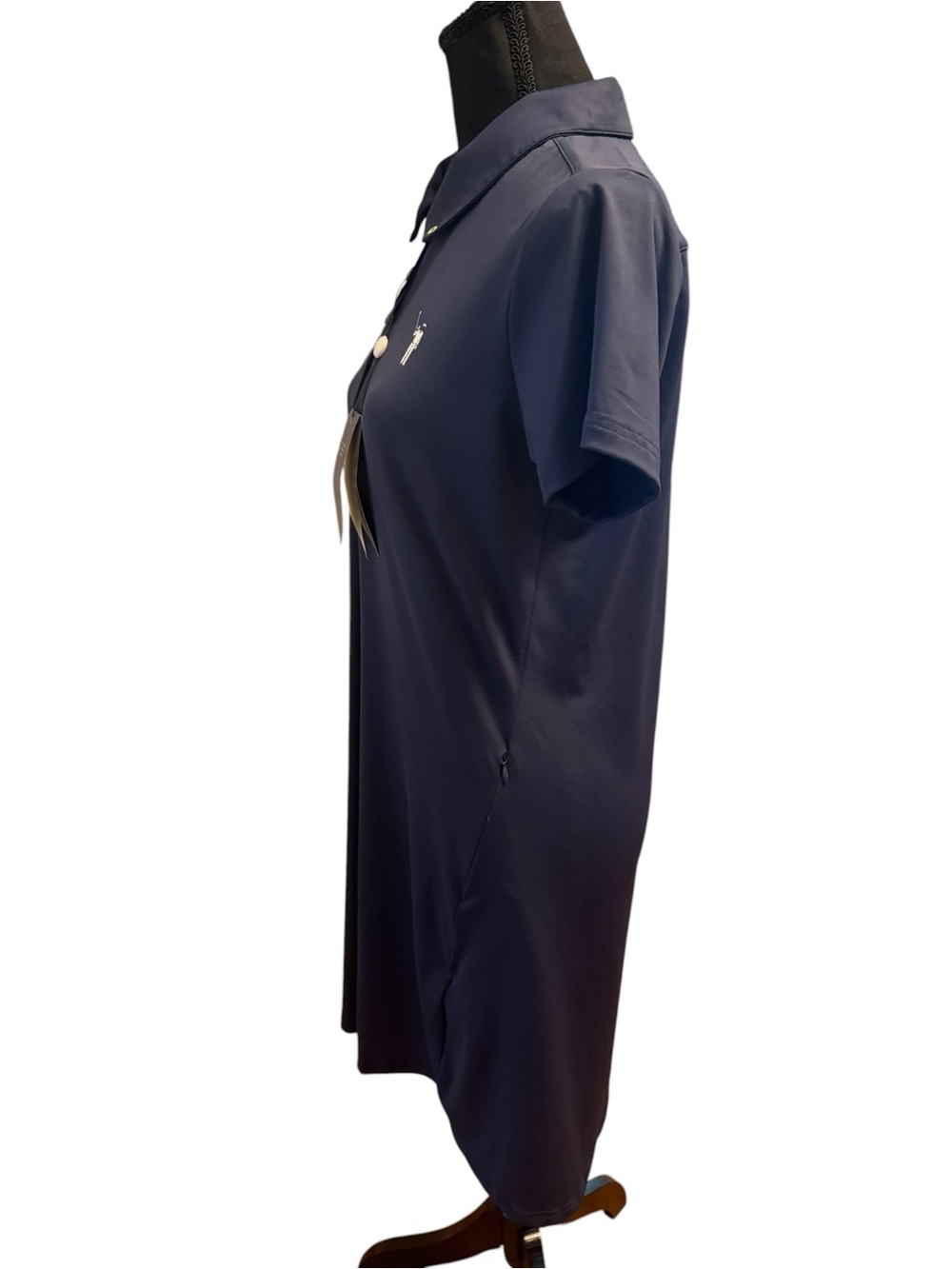 William Murray Classic Polo Golf Dress Navy Blue Medium NWT - Picture 7 of 9
